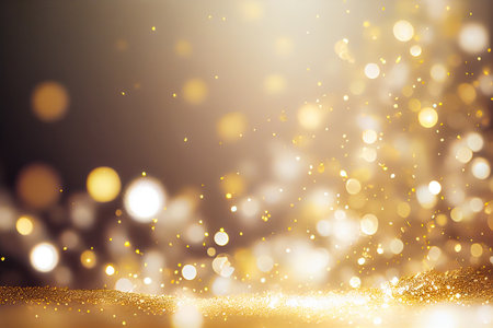 White and gold abstract glitter lights style luxury background. Banner template with modern design.の写真素材
