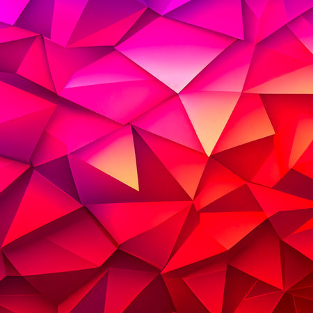 Abstract background consisting of geometric pattern. Gradient color from violet to red. Wide angle format banner.の写真素材