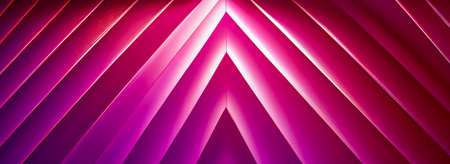 Abstract background consisting of geometric pattern. Gradient color from violet to red. Wide angle format banner.の写真素材