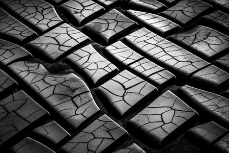 Abstract patterns monochrome background. High resolution black and white image.の写真素材
