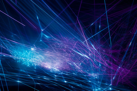 Abstract technology dark background Hi-tech communication concept, technology, digital business, innovation, science fiction scene with copy space.の写真素材
