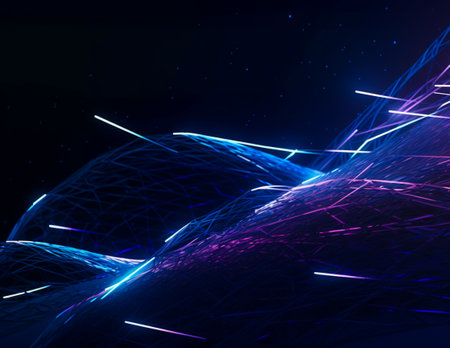 Abstract technology dark background Hi-tech communication concept, technology, digital business, innovation, science fiction scene with copy space.の写真素材