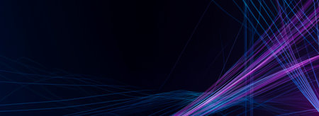 Abstract technology dark background Hi-tech communication concept, technology, digital business, innovation, science fiction scene with copy space.の写真素材