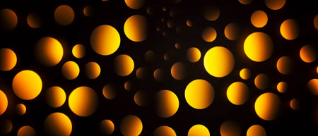 Abstract bright in the style of dark gold and yellow. Computer generated abstract holiday background. 3D illustration.の写真素材