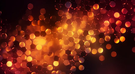 Abstract bright in the style of dark gold and yellow. Computer generated abstract holiday background. 3D illustration.の写真素材