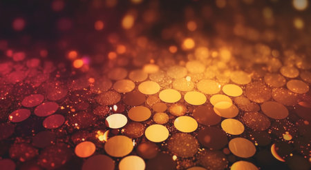Abstract bright in the style of dark gold and yellow. Computer generated abstract holiday background. 3D illustration.の写真素材