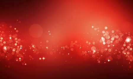 Abstract red Christmas wallpaper with copy space background. Perfect for holiday greeting cards, social media posts, and website designsの素材