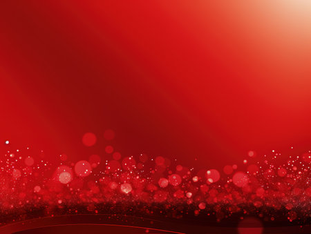 Abstract red Christmas wallpaper with copy space background. Perfect for holiday greeting cards, social media posts, and website designsの素材