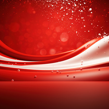Abstract red Christmas wallpaper with copy space background. Perfect for holiday greeting cards, social media posts, and website designsの素材