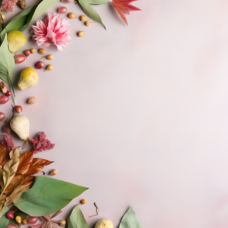 Celebrate World Vegan Day with this vibrant background of fresh fruits, vegetables, and other plant-based foods. The perfect backdrop for your vegan message or promotionの素材