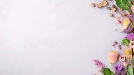 Celebrate World Vegan Day with this vibrant background of fresh fruits, vegetables, and other plant-based foods. The perfect backdrop for your vegan message or promotionの素材