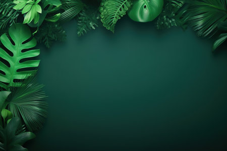 Green Monday concept background with copy space. Eco-friendly, sustainable, and environmentally responsible shopping concept. Zero waste, plastic free, and organic productsの素材