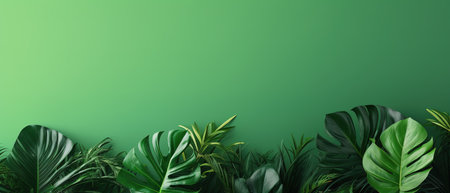Green Monday concept background with copy space. Eco-friendly, sustainable, and environmentally responsible shopping concept. Zero waste, plastic free, and organic productsの素材