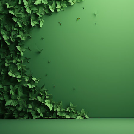 Green Monday concept background with copy space. Eco-friendly, sustainable, and environmentally responsible shopping concept. Zero waste, plastic free, and organic productsの素材
