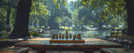 Victorian era board games at a Victoria Day picnic offer historical play, family fun, education in an outdoor setting.の素材