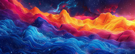 Doodle art background features lively cartoon backdrops with bright colors and fun themesの素材