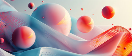 Digital wallpapers feature gradient mesh for futuristic, minimalist designsの素材