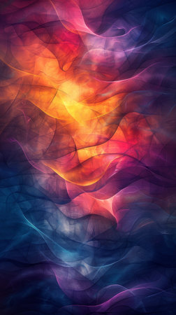 Minimalist pastel abstracts, gentle gradients, subtle geometry create a serene ambiance.の素材