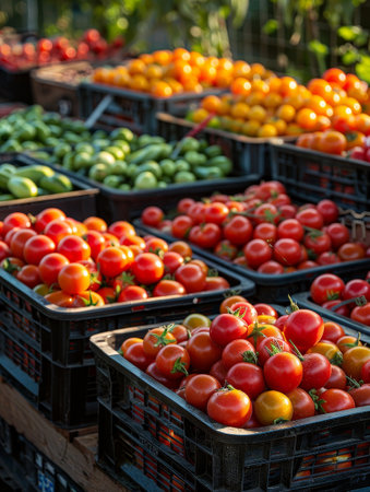 Crowd farming connects consumers with farmers for sustainable, fresh produce, driven by community support.の素材