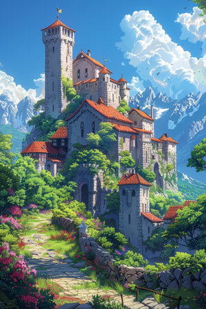 Creative pixel art merges nostalgic cityscapes with lively, contemporary charm.の素材