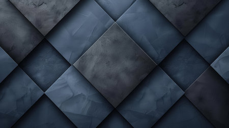 An ultramodern design featuring sleek black and blue patterns with sharp angles exudes a futuristic aesthetic.の素材