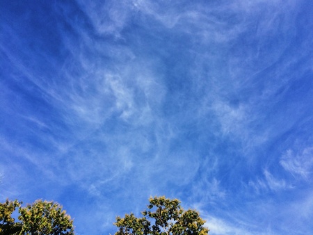 Landscape view of white cloud in blue skyの素材