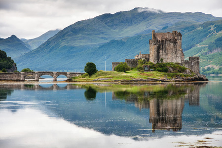 Eilean Donan Castle against water, Scotland