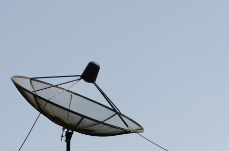 satellite dish on isolateの写真素材