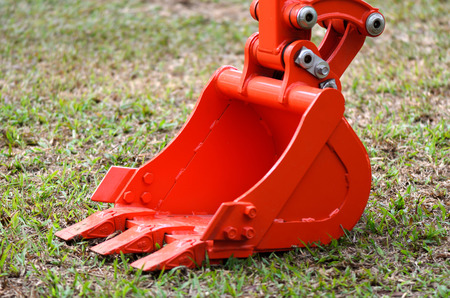 The scoop of the backhoe 