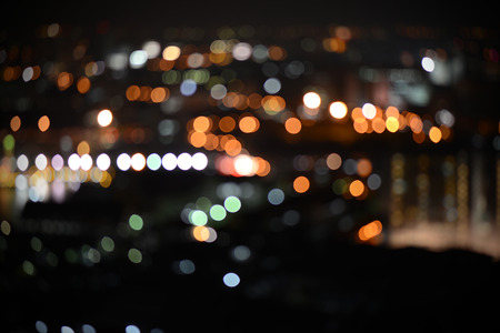 City night light blur bokeh , defocused background