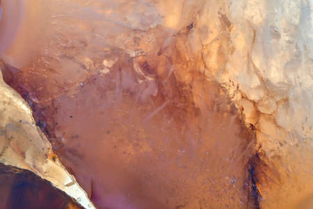 Abstract raw yellow mineral crystal texture material of Gem.の写真素材