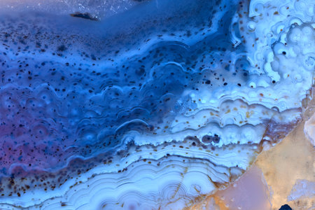 Abstract raw mineral blue crystal texture material of Gem.の写真素材