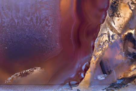Luxury raw purple Agate Crystal surface texture as a background. Natural pattern surface, Abstract...