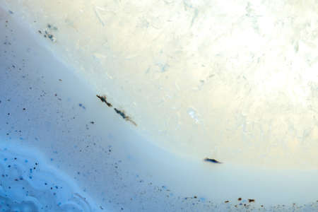 Blue crystal texture background, studio shot