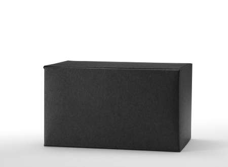 Black box on white backgroundの写真素材