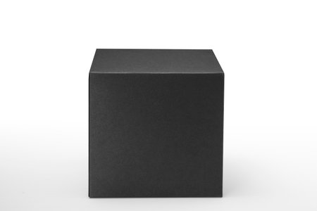Black box on white backgroundの写真素材