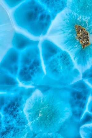Abstract Larimar agate background marble shot, nature pattern.