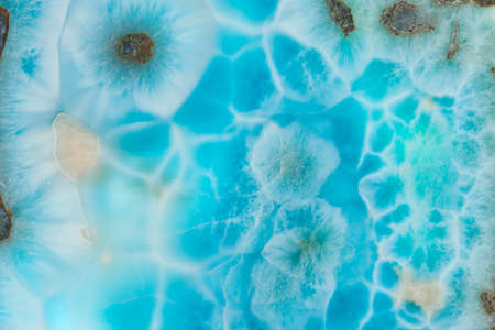 Abstract Larimar stone background marble shot, nature pattern.の写真素材