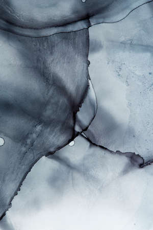 Alcohol ink fluid abstract art drawing photo shotting.の写真素材