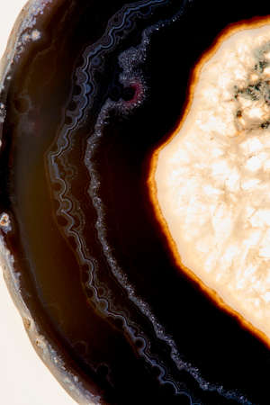 Beautiful curly marble stone with colorful veins.の写真素材