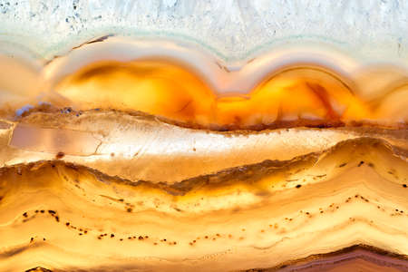 Closeup translucent crystal surface, Natural abstract structure slice mineral stone.