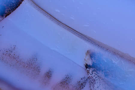 Blue crystal texture background, studio shot