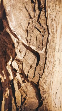 Limestone caves with Intricate natural design and shapeの写真素材