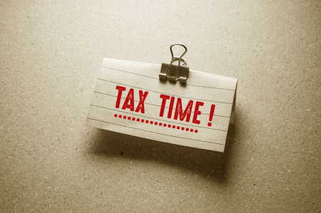 Tax Words with Business Concept Ideaの写真素材
