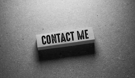 Words with contact us Business Concept ideaの写真素材