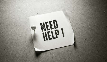 Close up of Help Word , Business Concept Idea