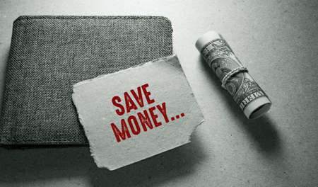 Close up of Money Word , Business Concept Ideaの写真素材