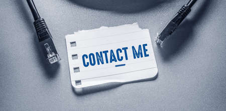 Words with contact us Business Concept ideaの写真素材