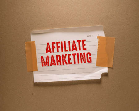 Inspiration showing sign Affiliate Marketing. Business approach involves creation and sharing of online material Thinking New Bright Ideas Renewing Creativity And Inspirationの写真素材