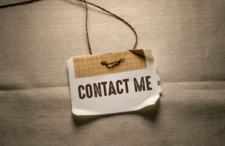 Words with contact us Business Concept ideaの写真素材